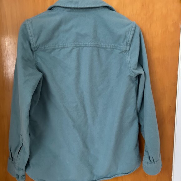 LL Bean Women's Teal Blue Long-Sleeve Flanel Button-down Size Small - Picture 4 of 6
